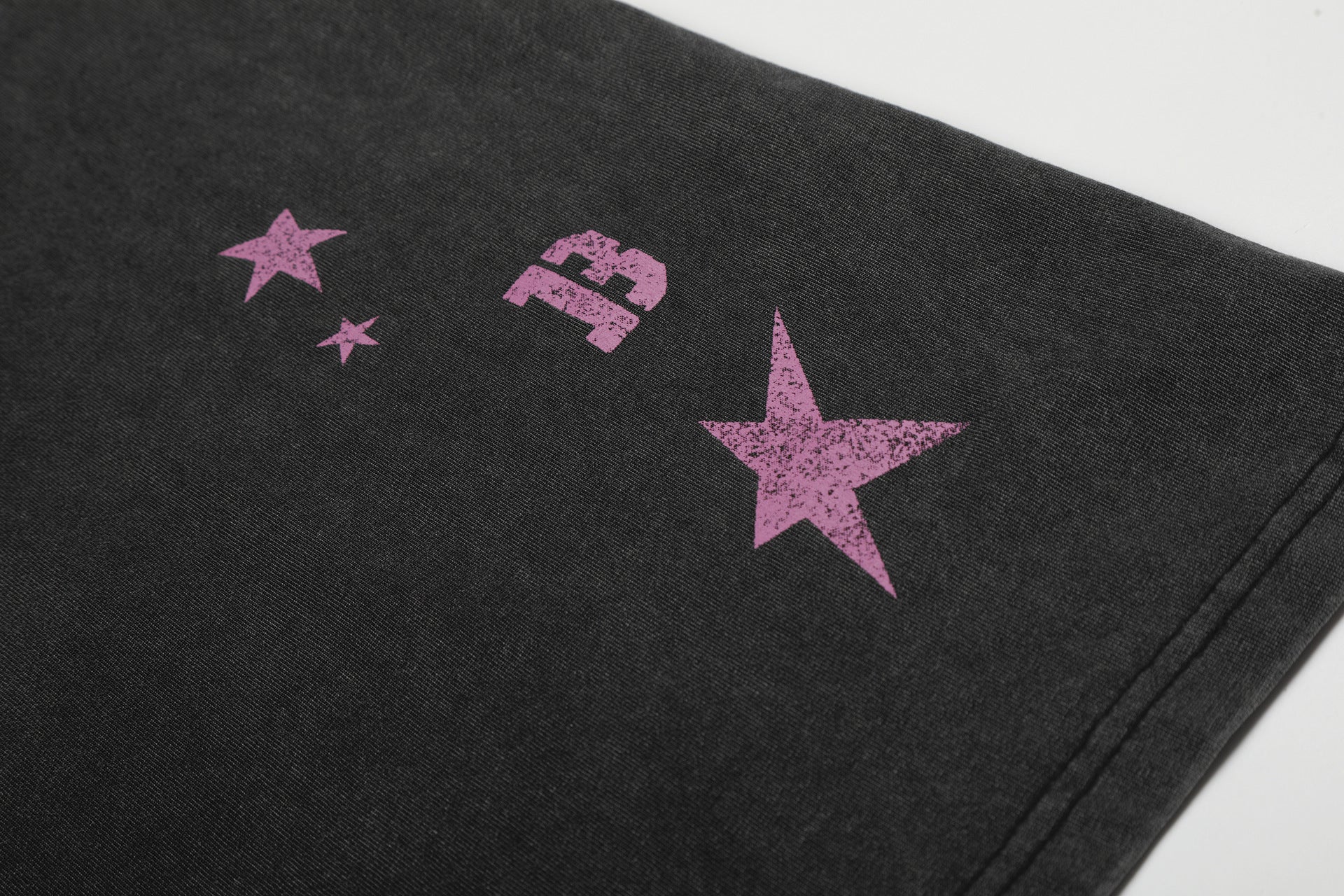 Washed Star Portrait Print Short Sleeve T-Shirt