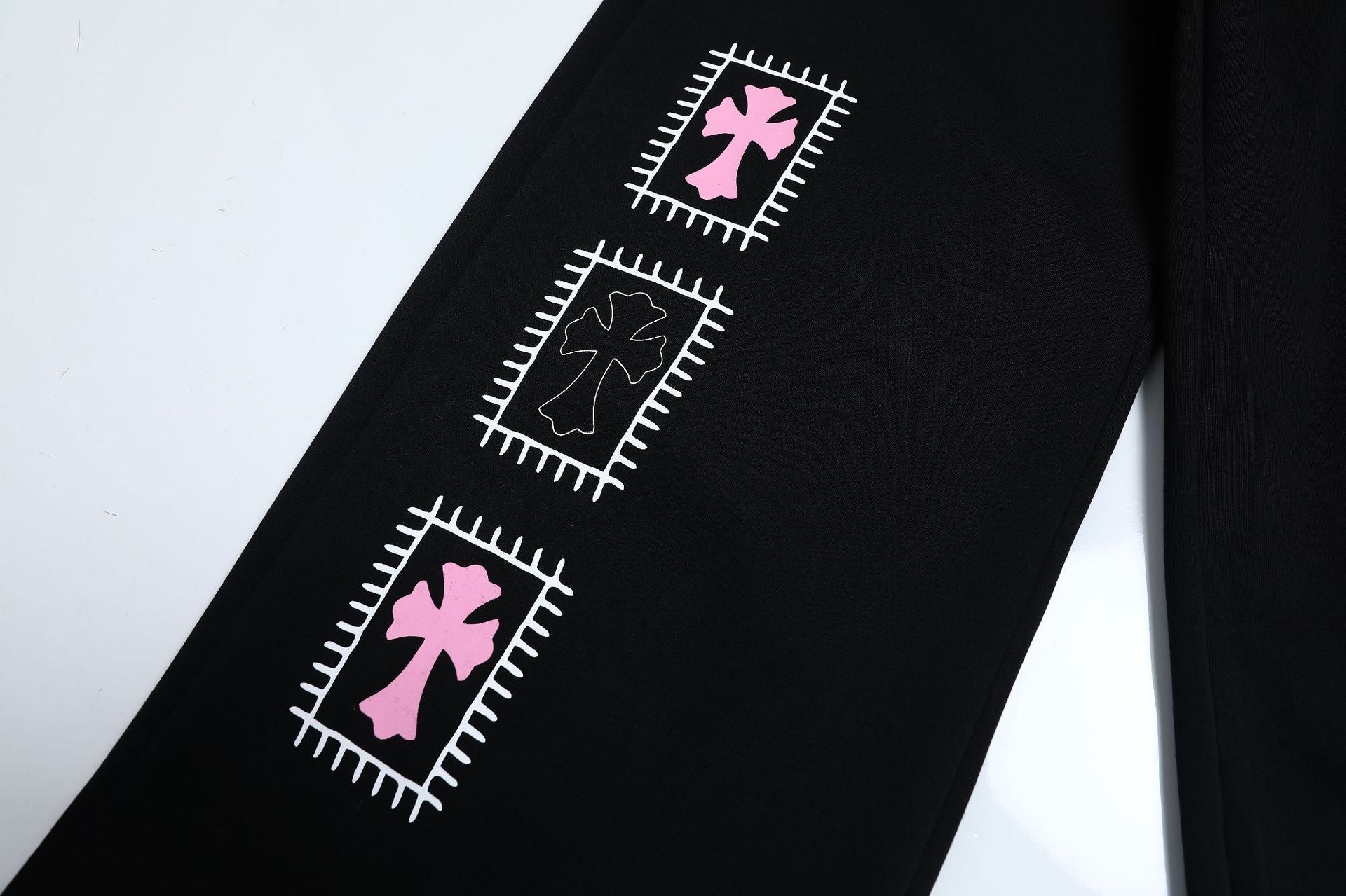 Graphic Print Wide Leg Sweatpants