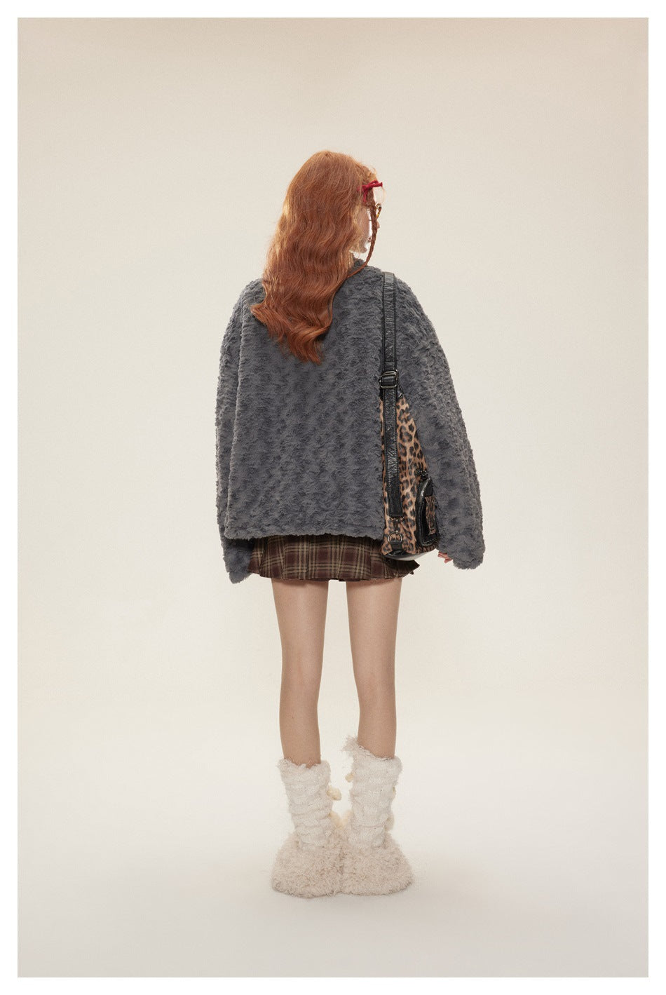 Plush Patchwork Fur Jacket
