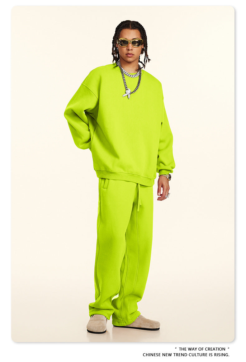 Fleece Lining Oversize Sweatshirt