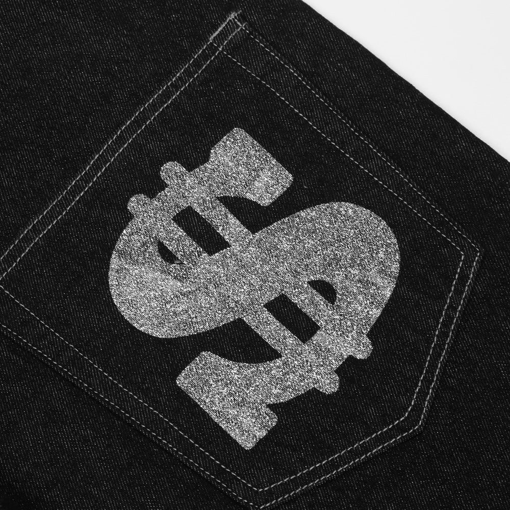 Dollars Printed Denim Jeans