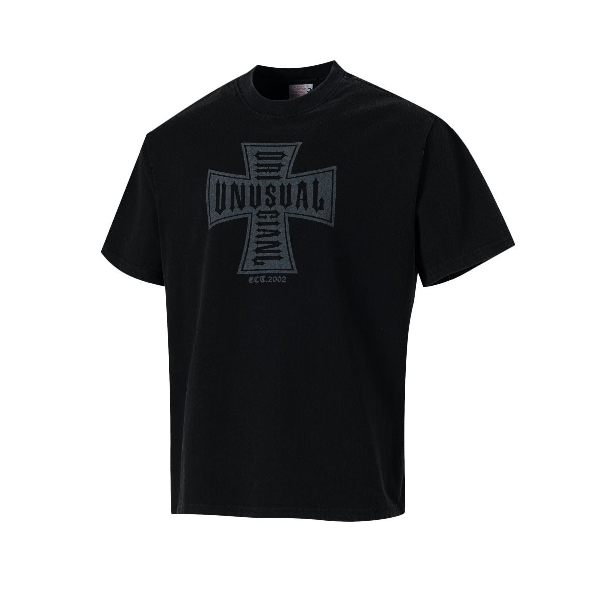 Cross Print Short Sleeve T-Shirt