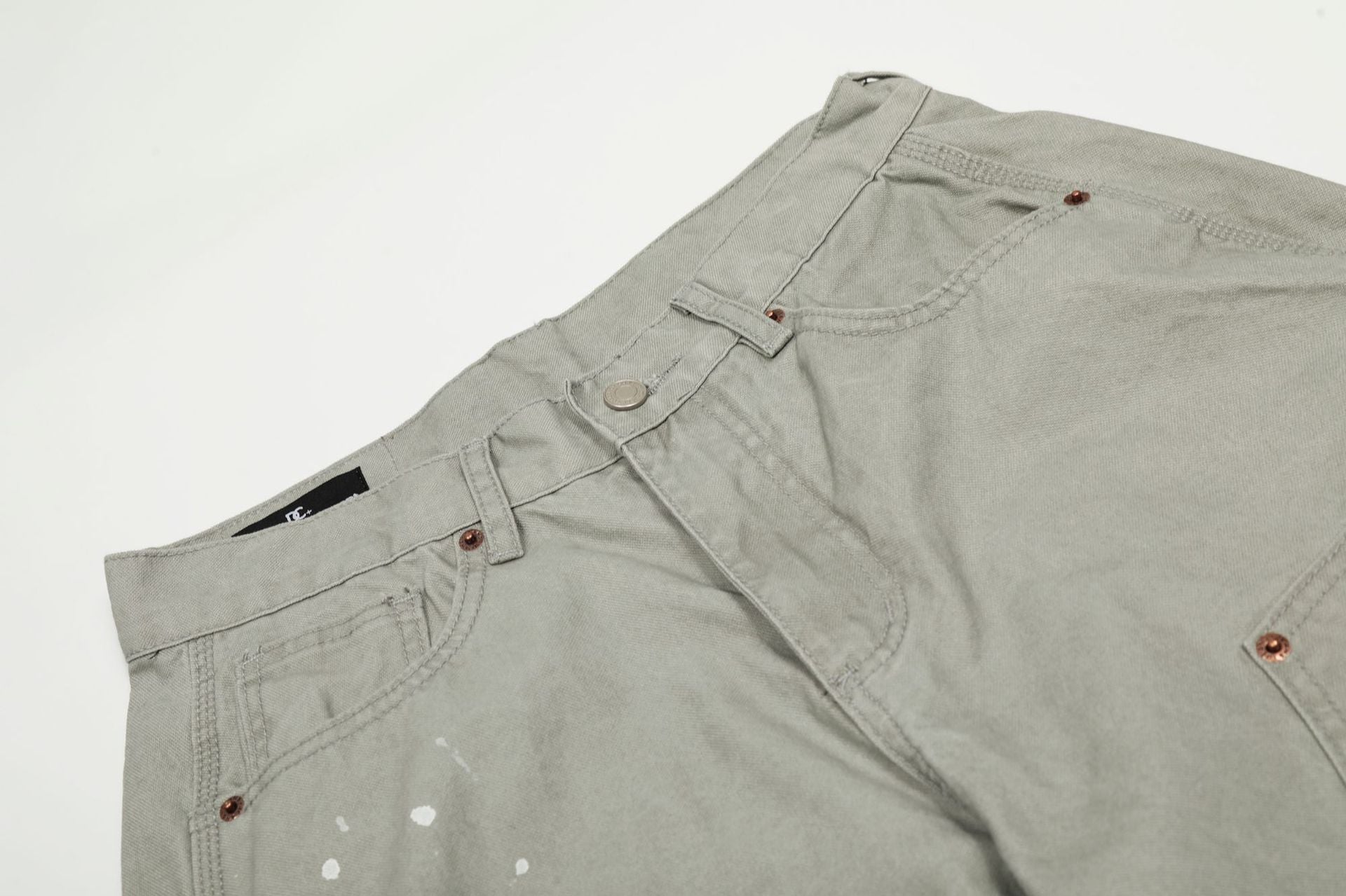 Paint Splatter Panel Wide Leg Pants