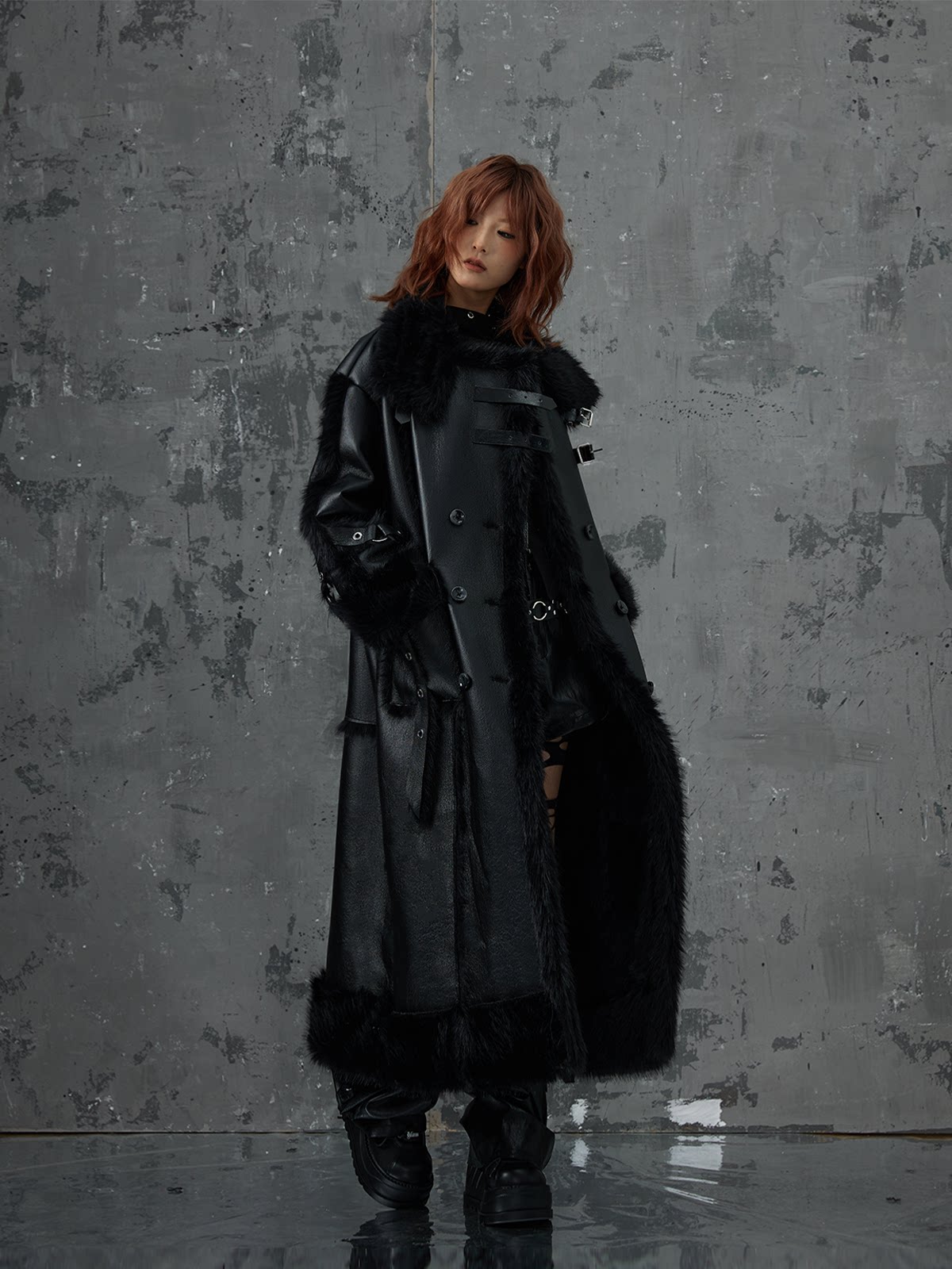 Heavy Thickened Fake Fur Shearling Coat