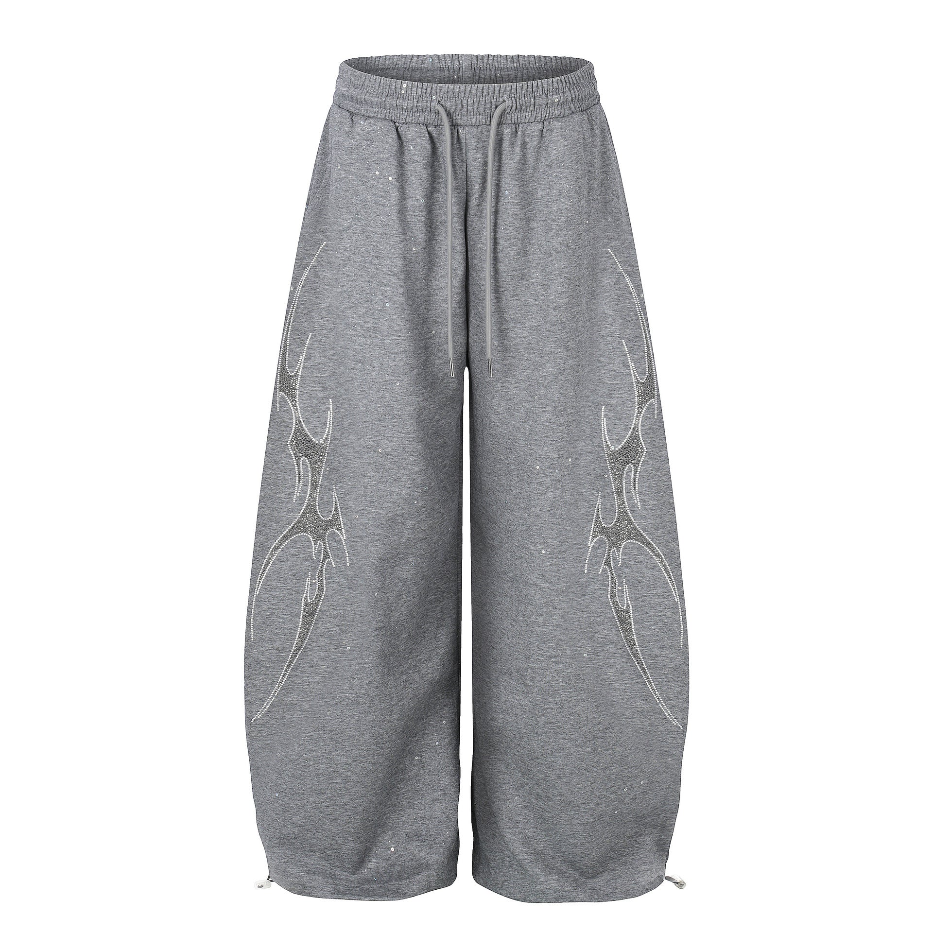 Tribal Print Drawstring Wide Leg Sweatpants