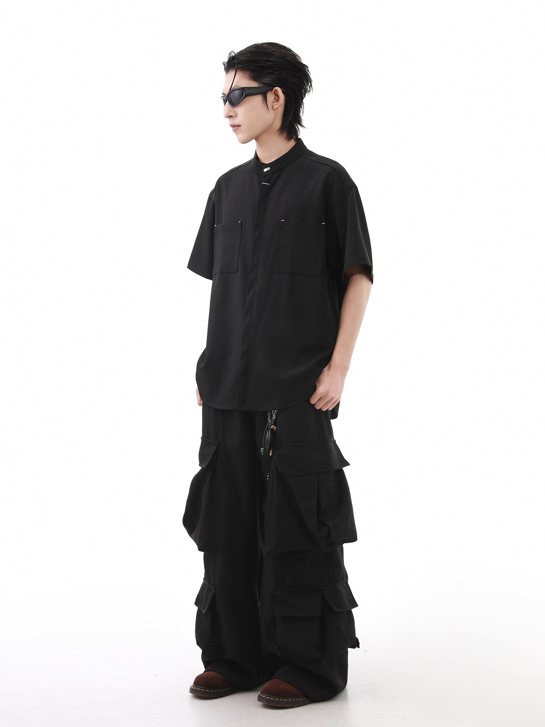 Drape Texture Cool Touch Short Sleeve Shirt