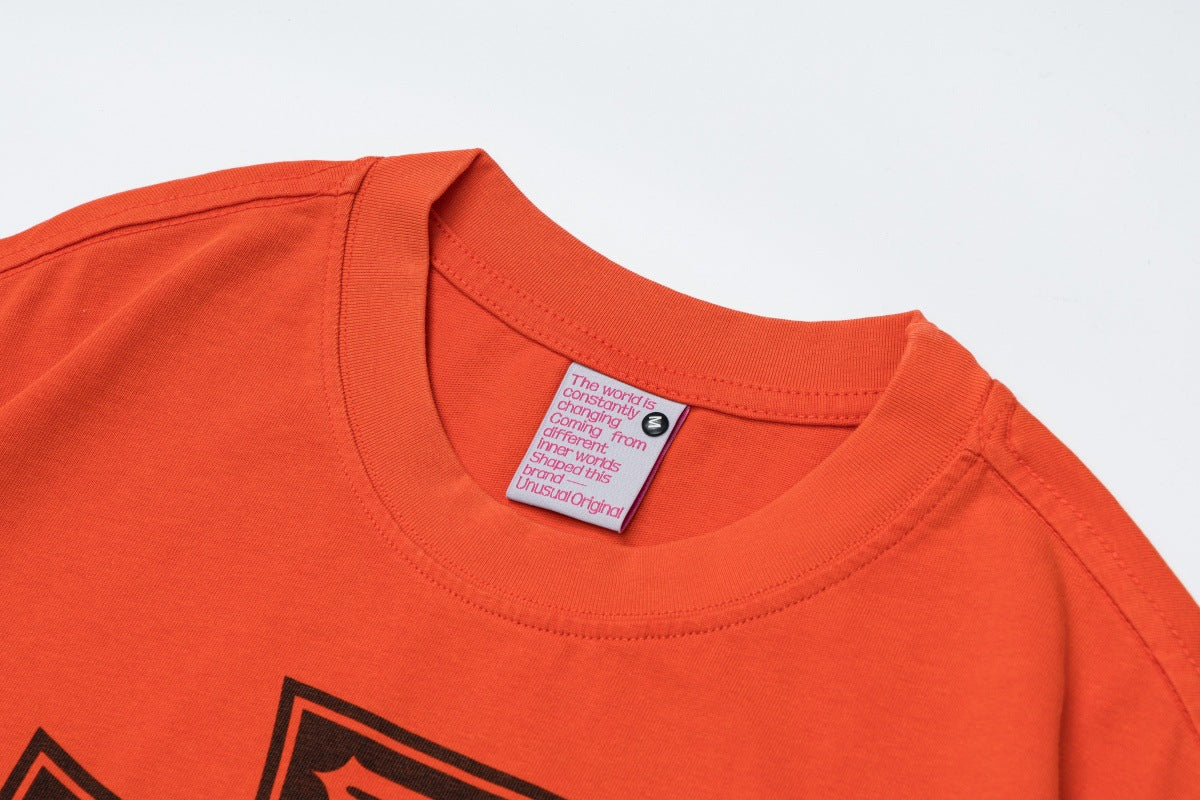 Cross Print Short Sleeve T-Shirt