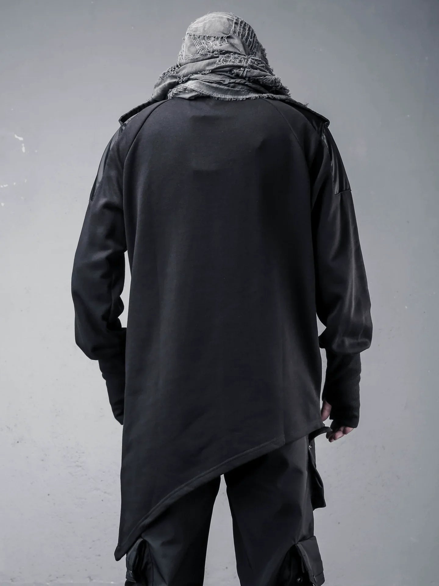 Asymmetric Mix Patch Sweatshirt
