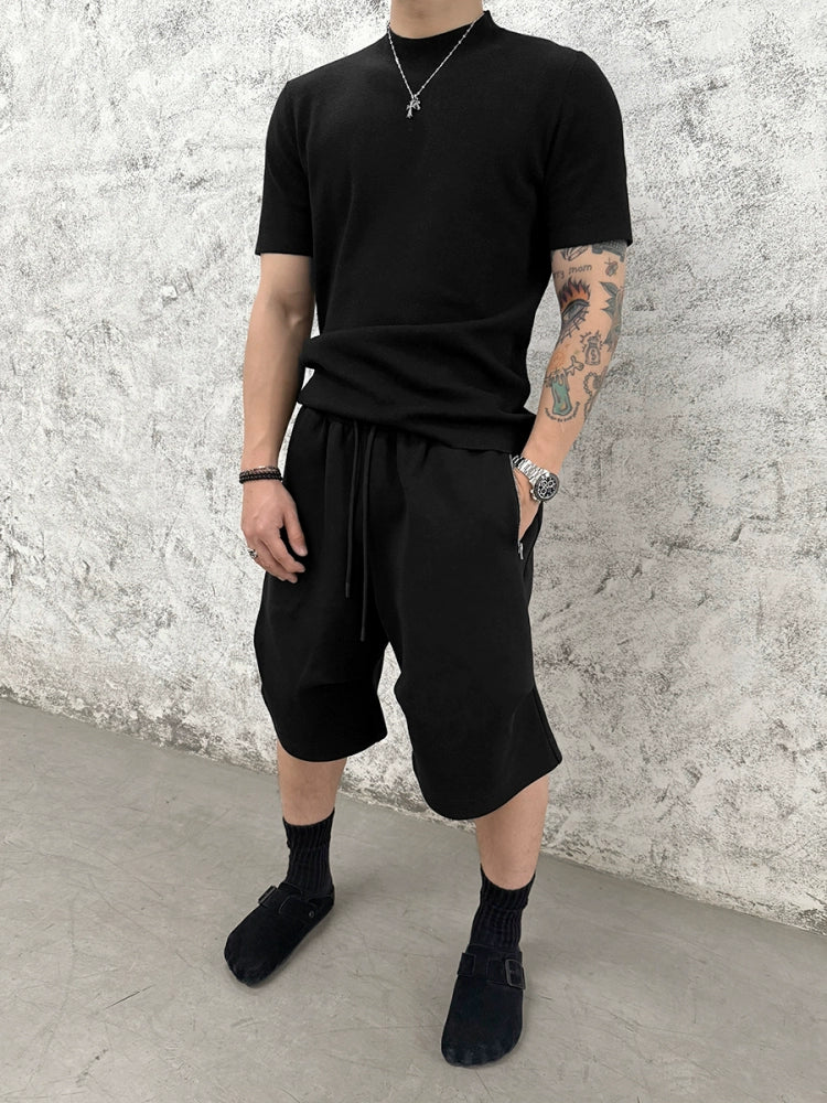 Zipper Design Air Layer Short