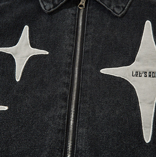 Veste courte en jean Twinkle Star