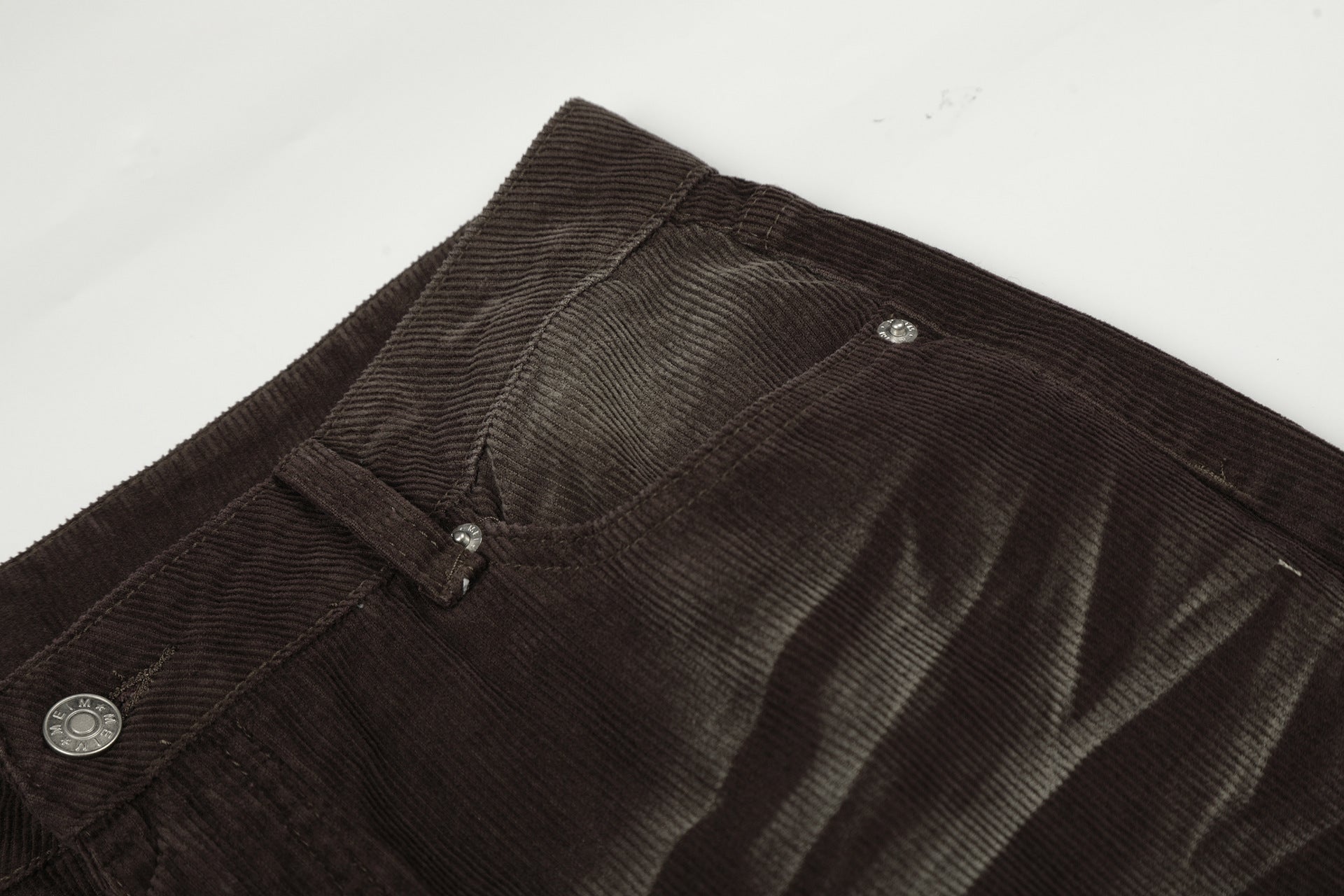 Washed Corduroy Straight Pants