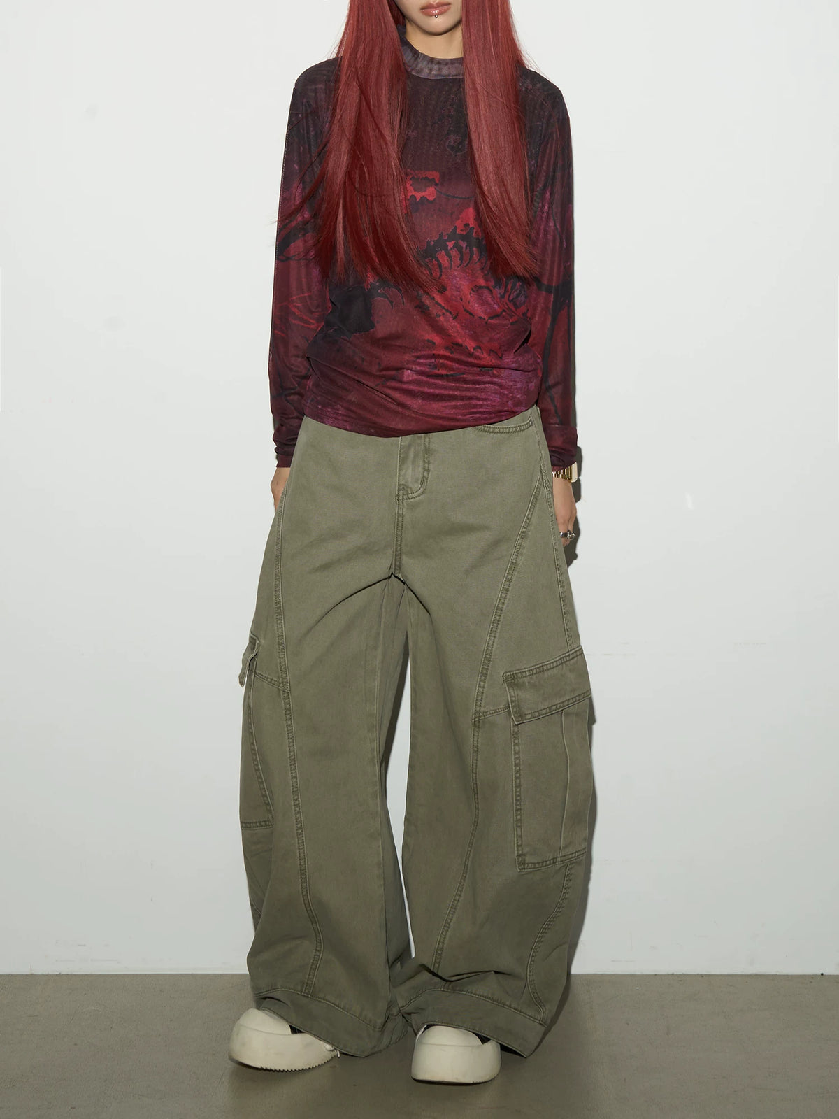 Ink Wash Long Sleeve T-Shirt