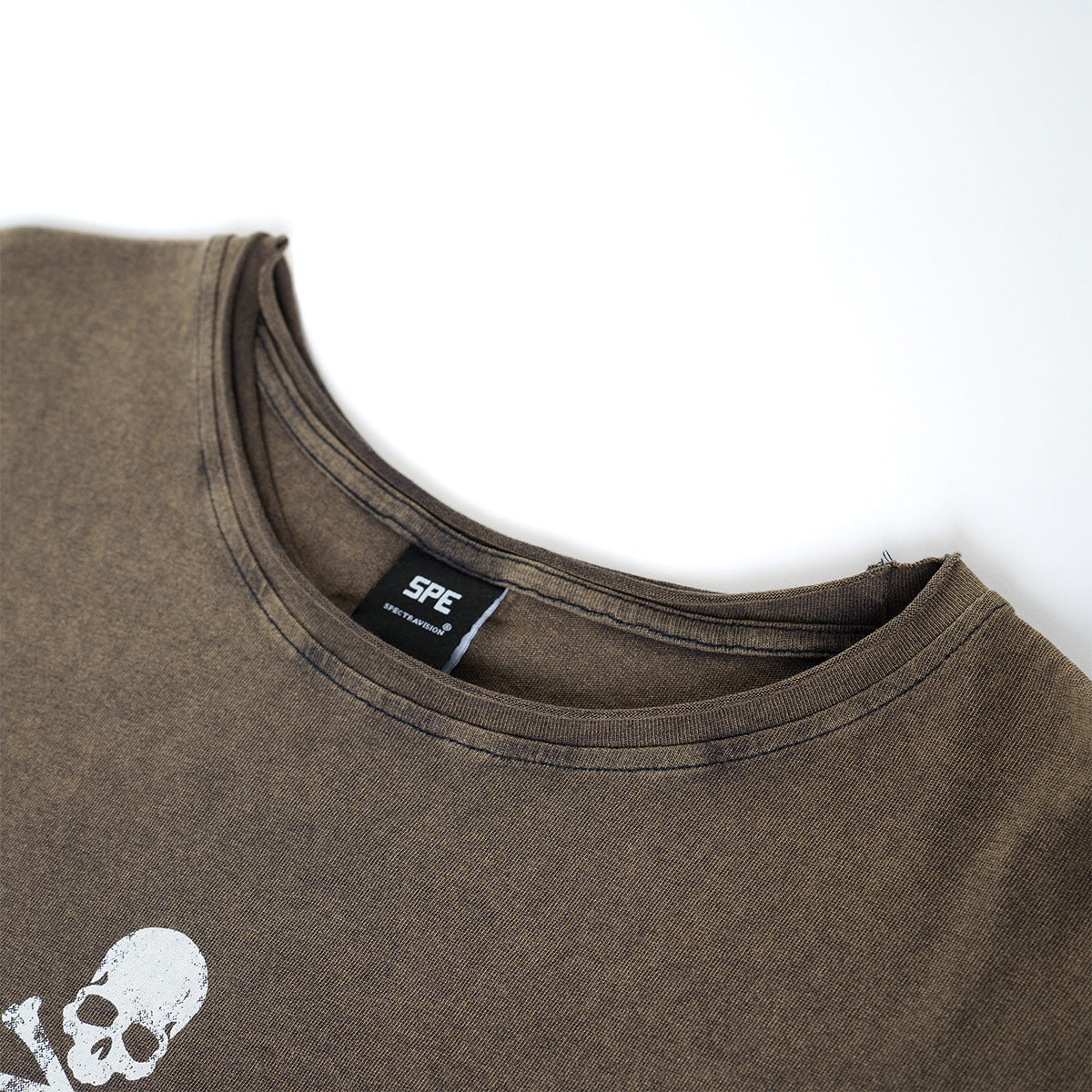 Skull Flag Washed Short Sleeve T-Shirt