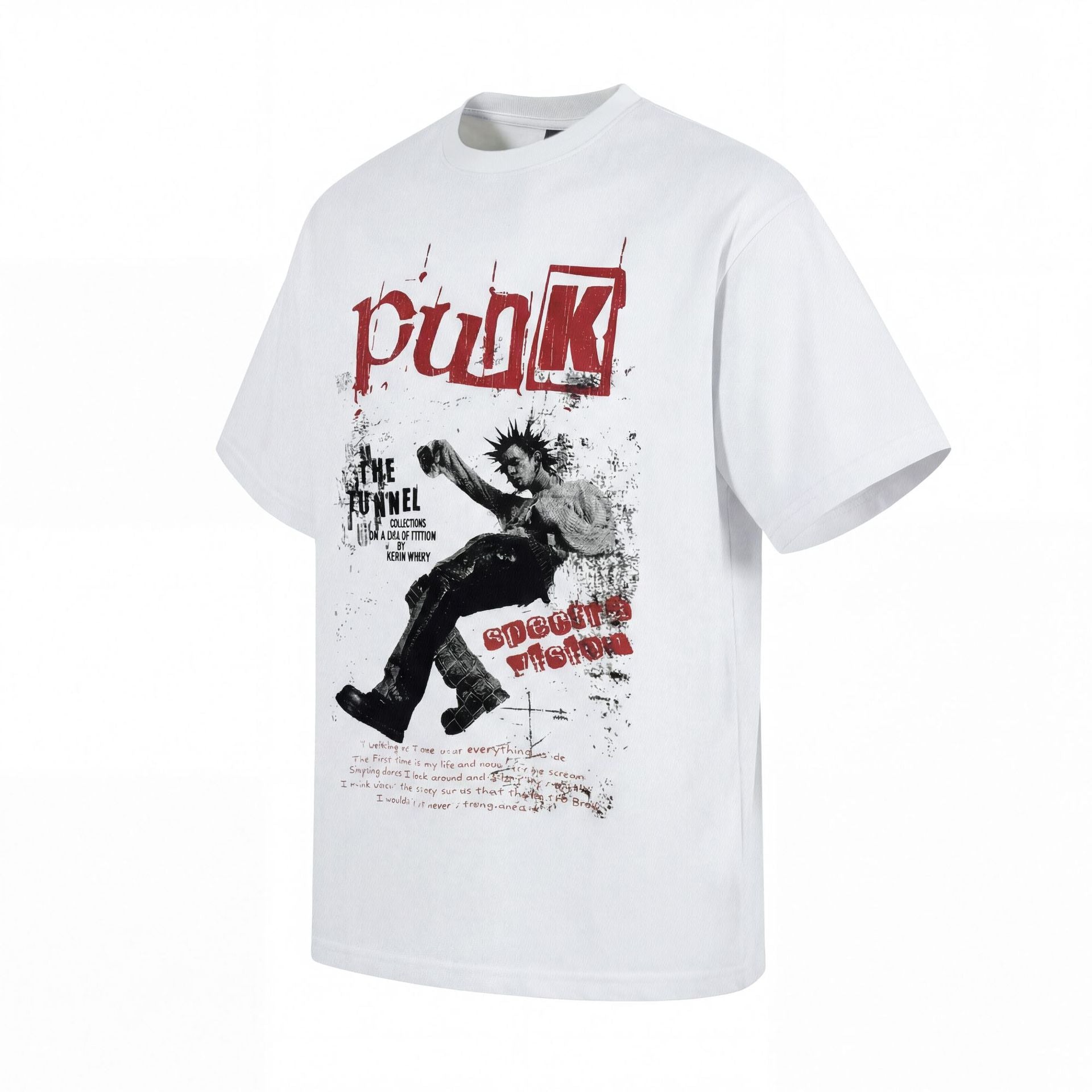 Graphic Print Wash Cotton Short Sleeve T-Shirt