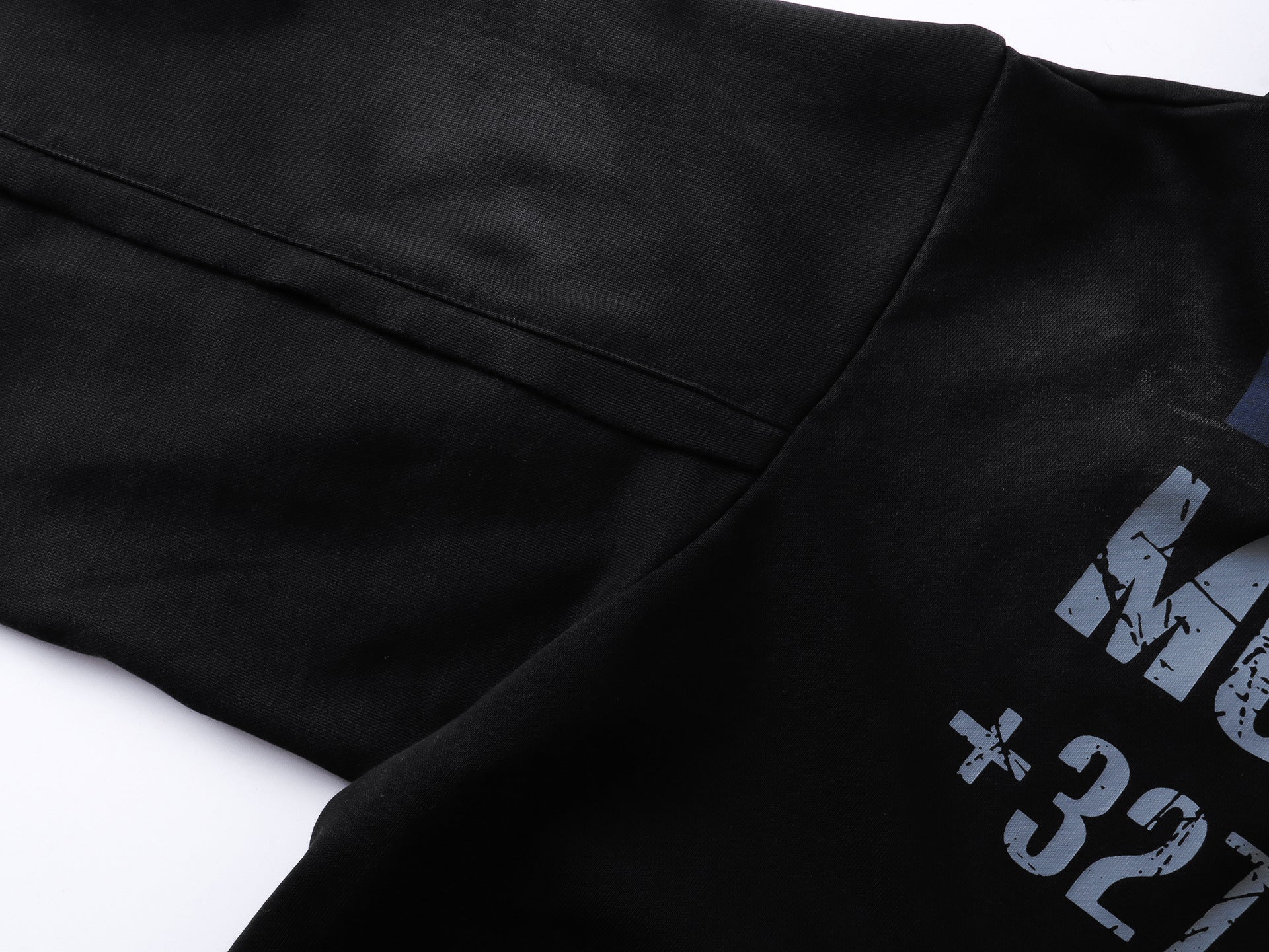 Dirty Washed Logo Print Zipper Hoodie & Dirty Washed Sweatpants Setup