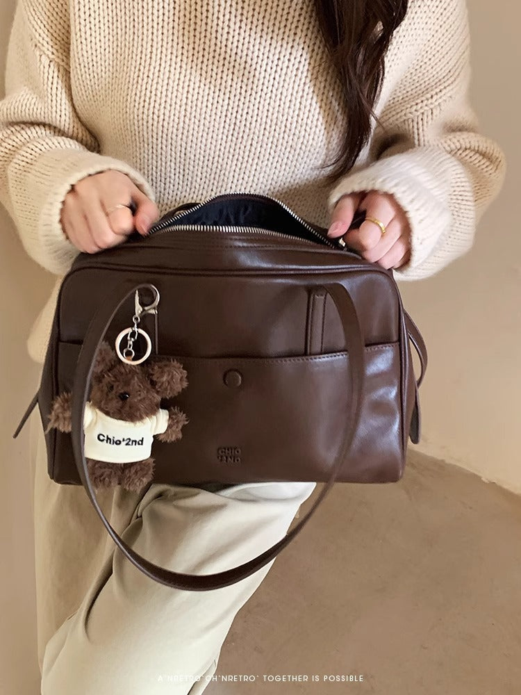 빈티지 통근용 토트백