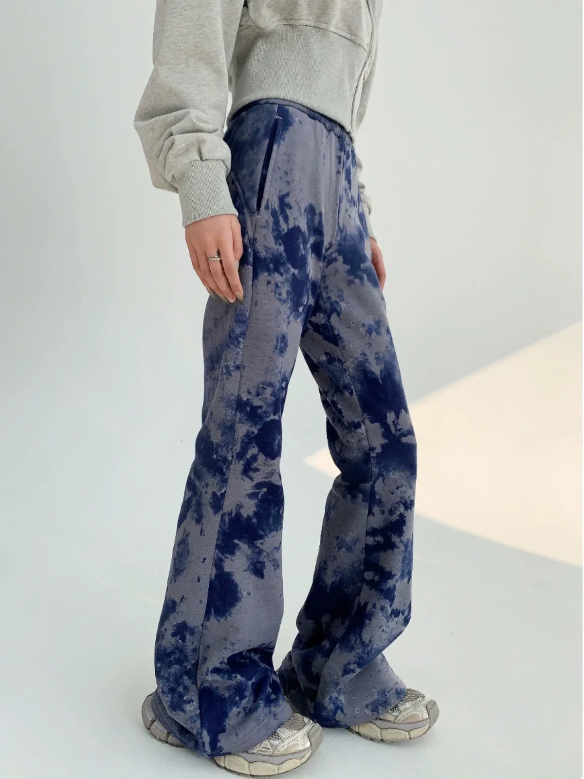 Tie Dye Slim Fit Flare Sweatpants