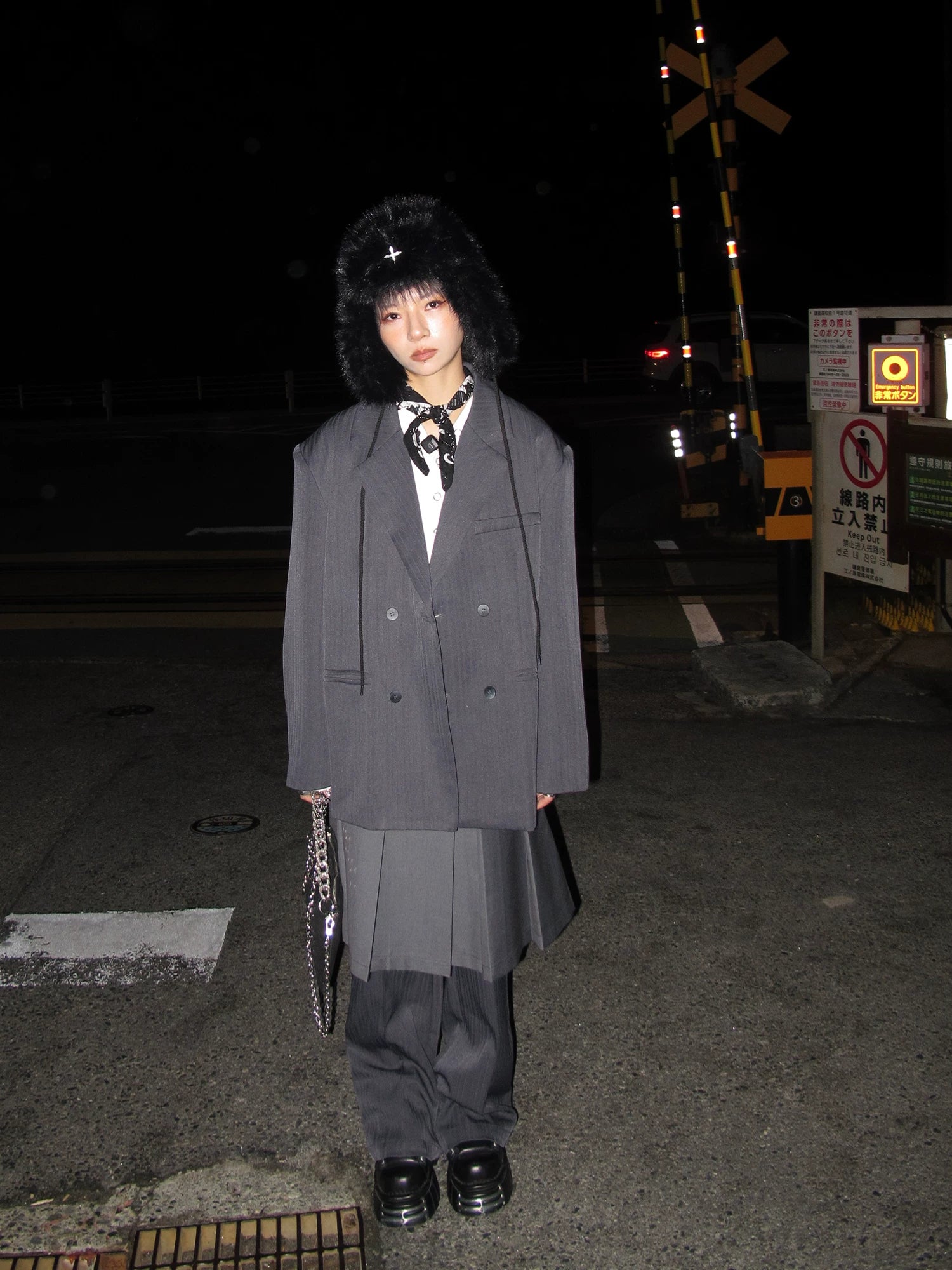 Draped Elegant Tailored Jacket & Trousers & Skirt Setup
