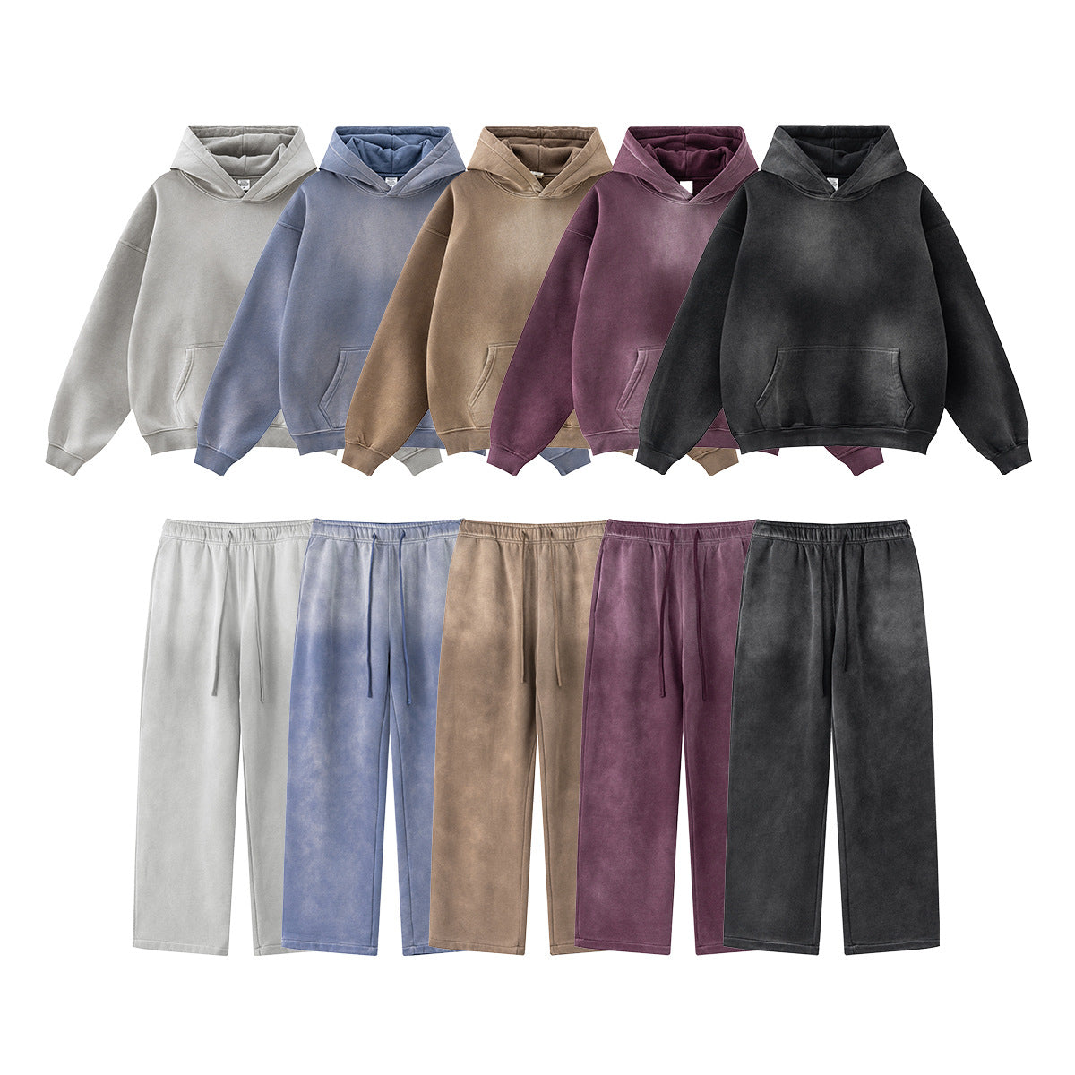 Spray Dye Velvet Hoodie & Sweatpants Setup