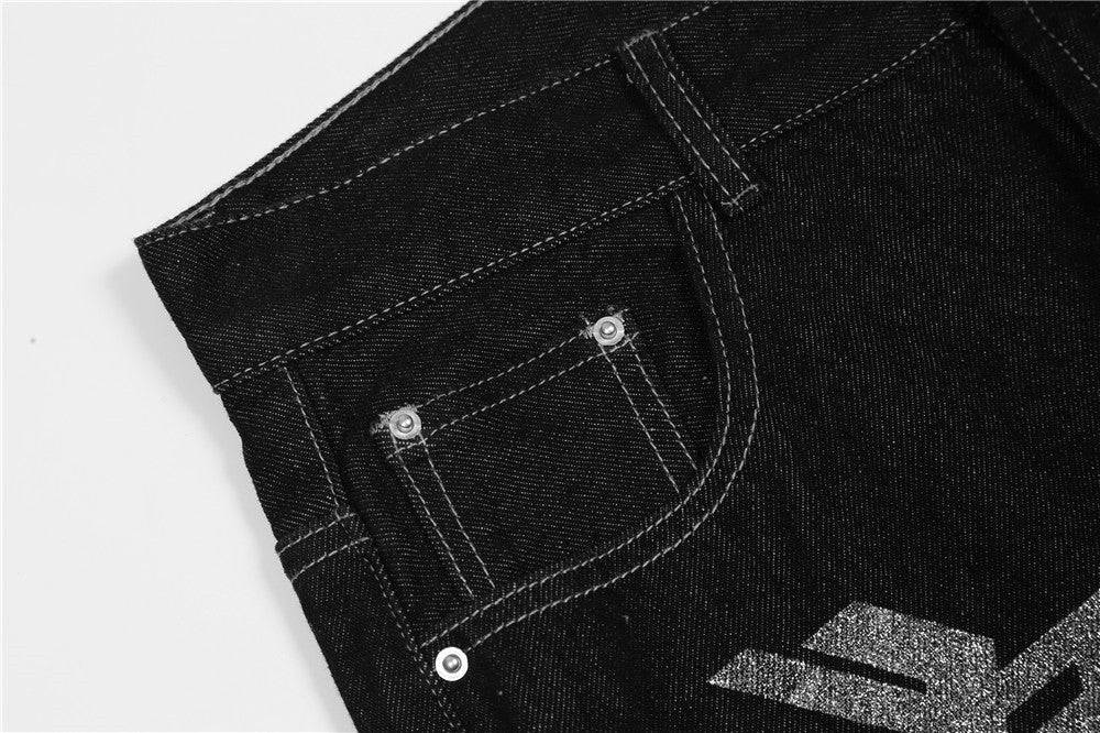 Dollars Printed Denim Jeans