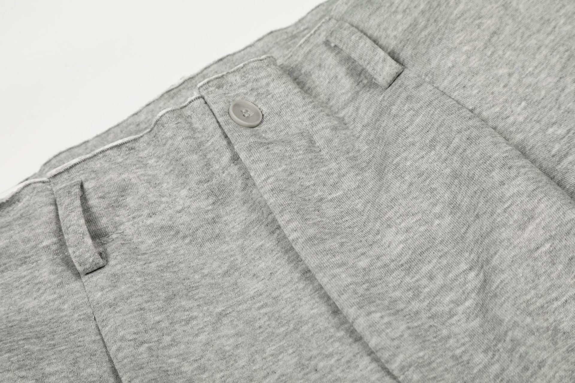Deconstruction Irregular Curved Seam Wide Leg Sweatpants