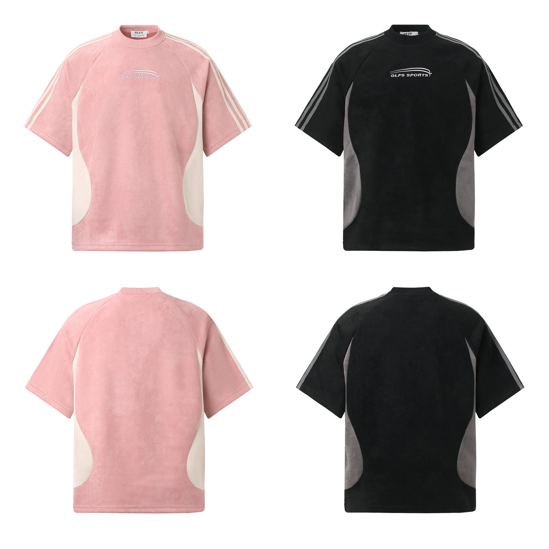 Sporty Stripe Raglan Short Sleeve T-Shirt
