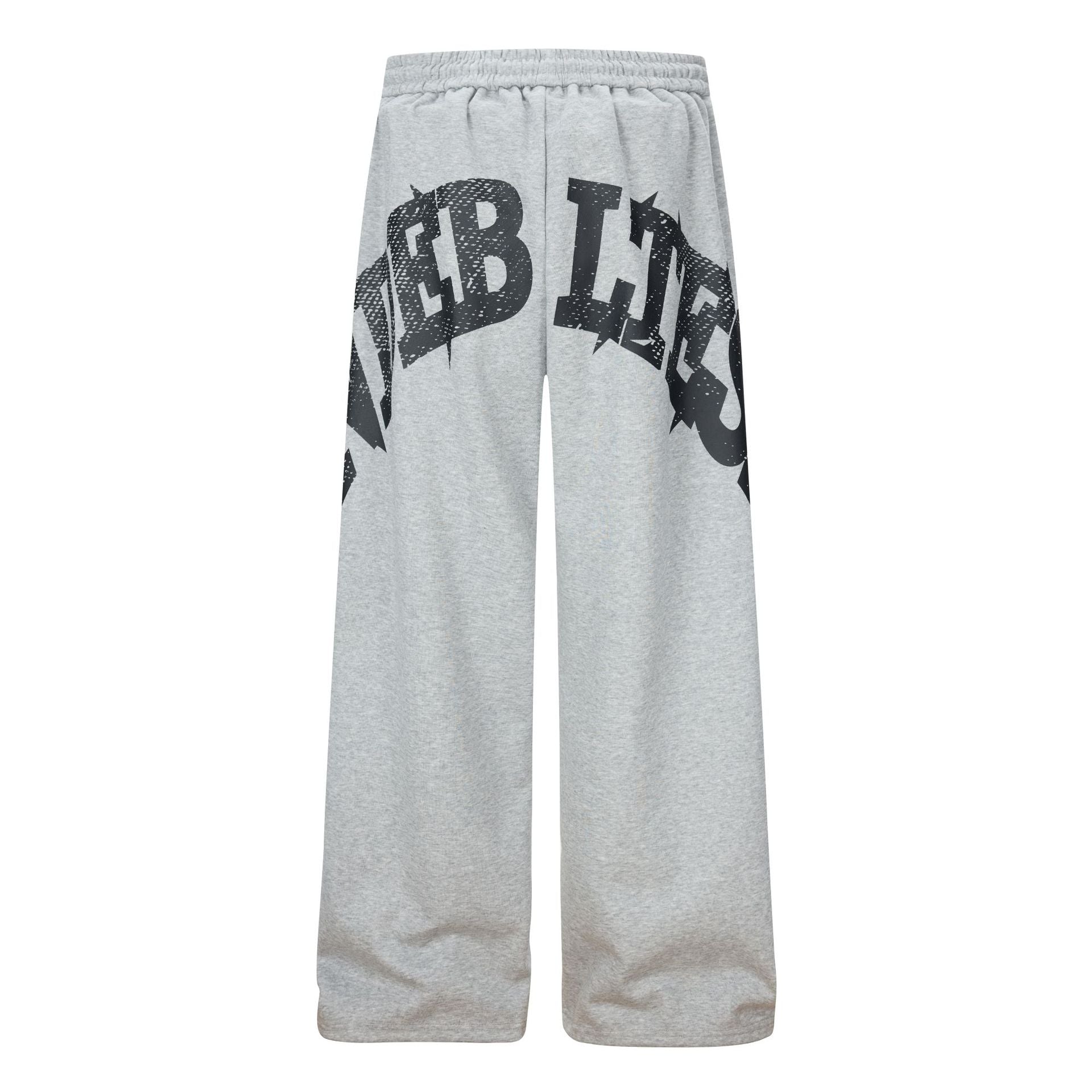 Letter Graphic Wide Leg Sweatpants