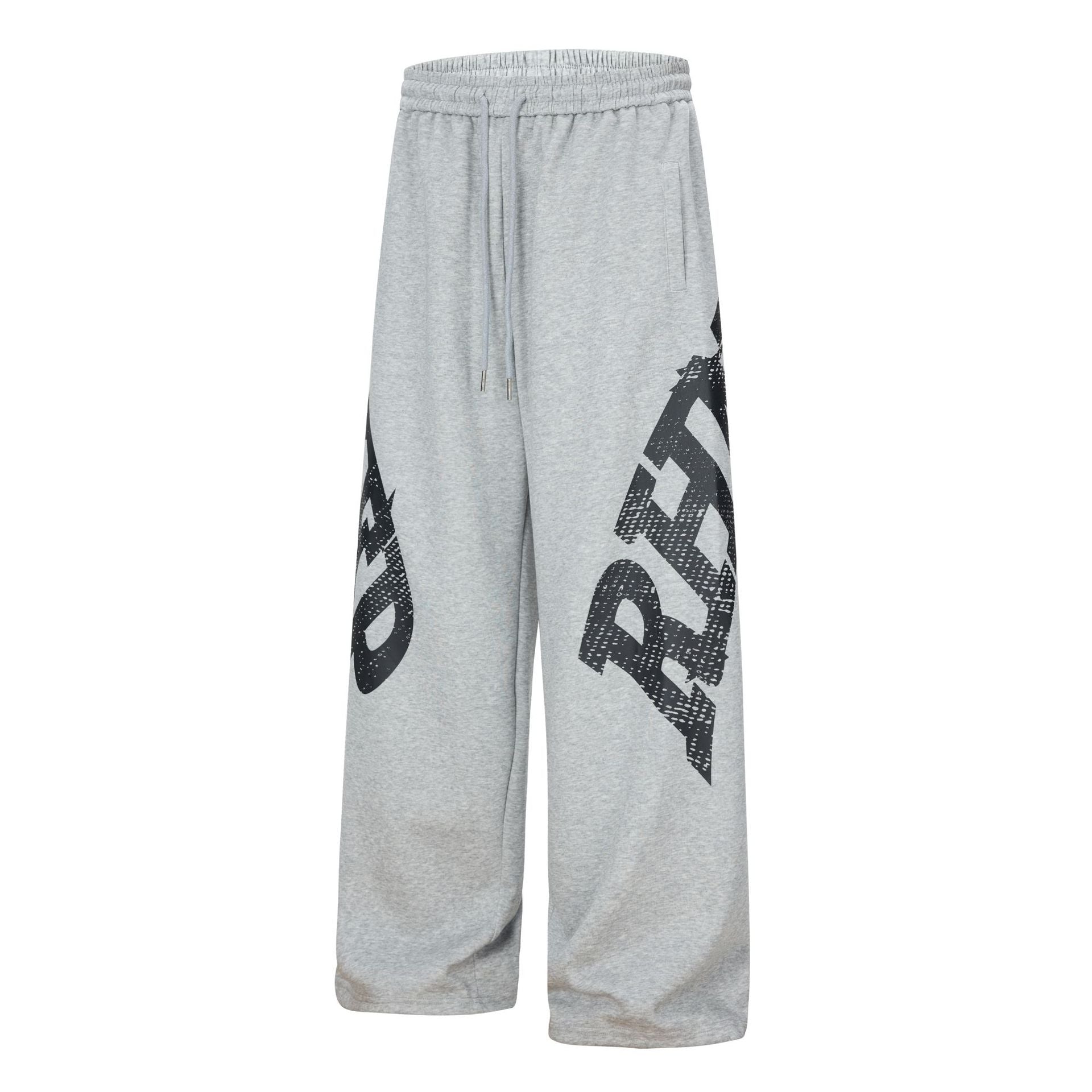 Letter Graphic Wide Leg Sweatpants