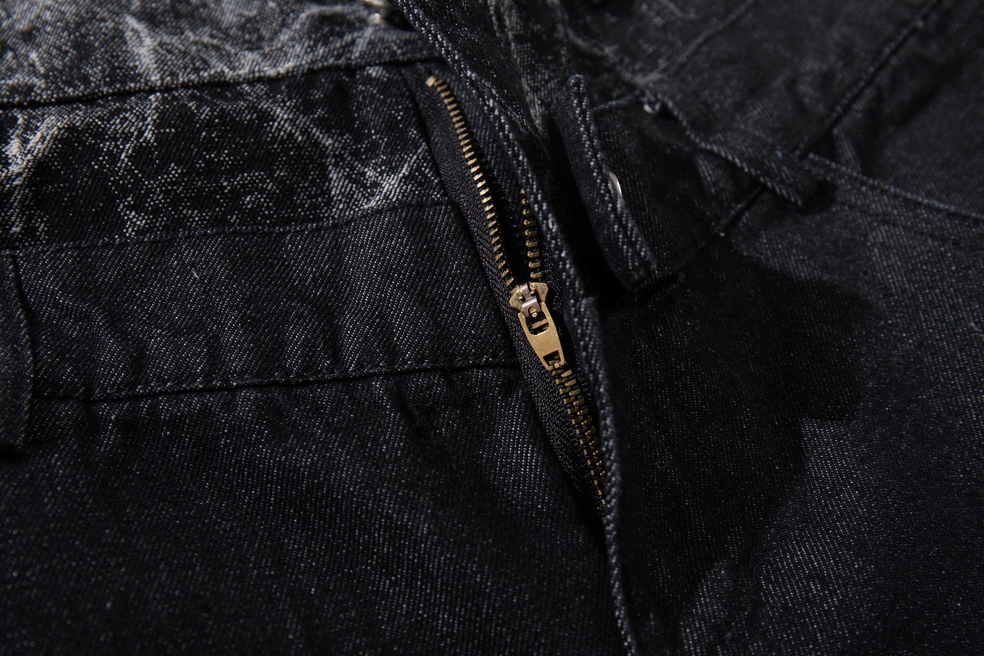 Heavy Wash Workwear Wide Leg Denim Jeans