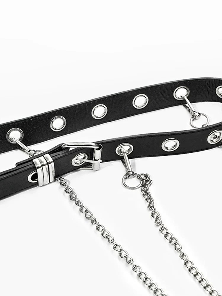 PU Leather Design Metal Buckle Belt