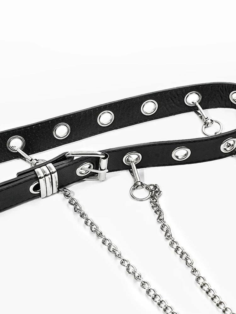 PU Leather Design Metal Buckle Belt