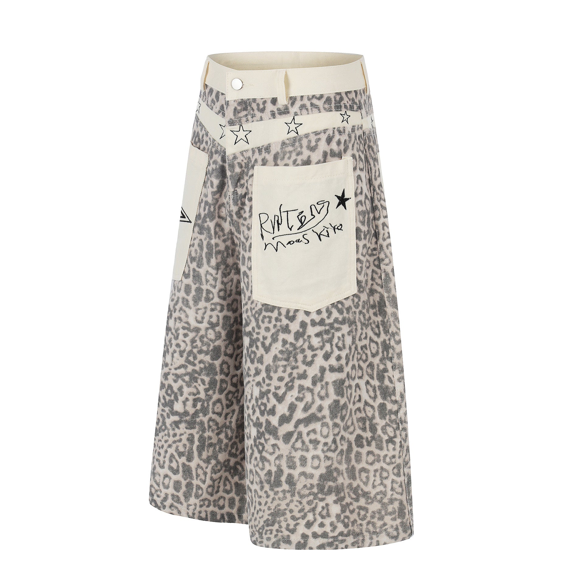 Leopard Star Pocket Jort