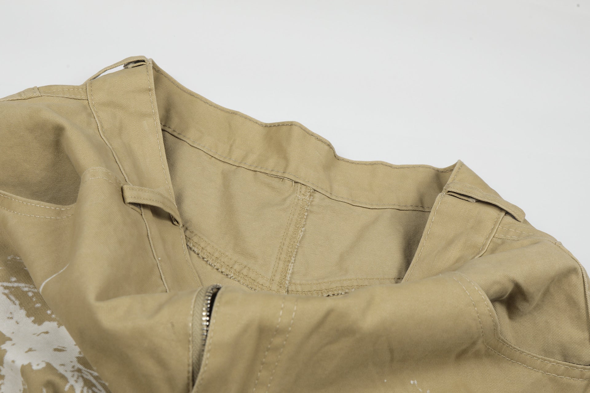 Washed Wide Leg Cargo Jort