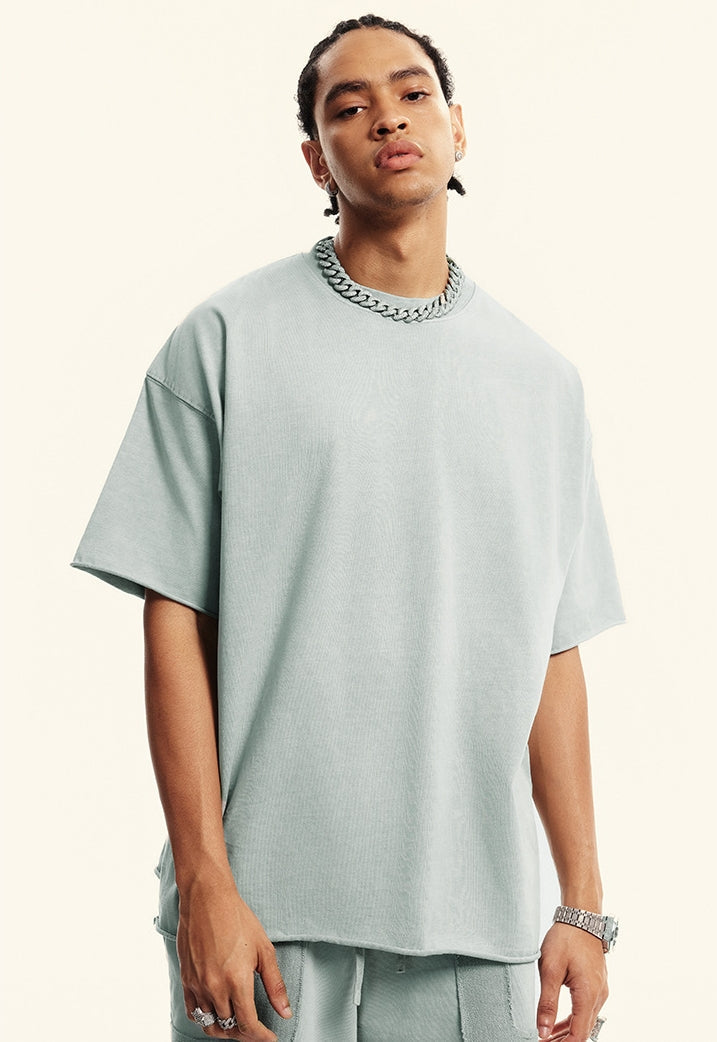 Washed Heavyweight Short Sleeve T-Shirt & Short Sweatpants Setup