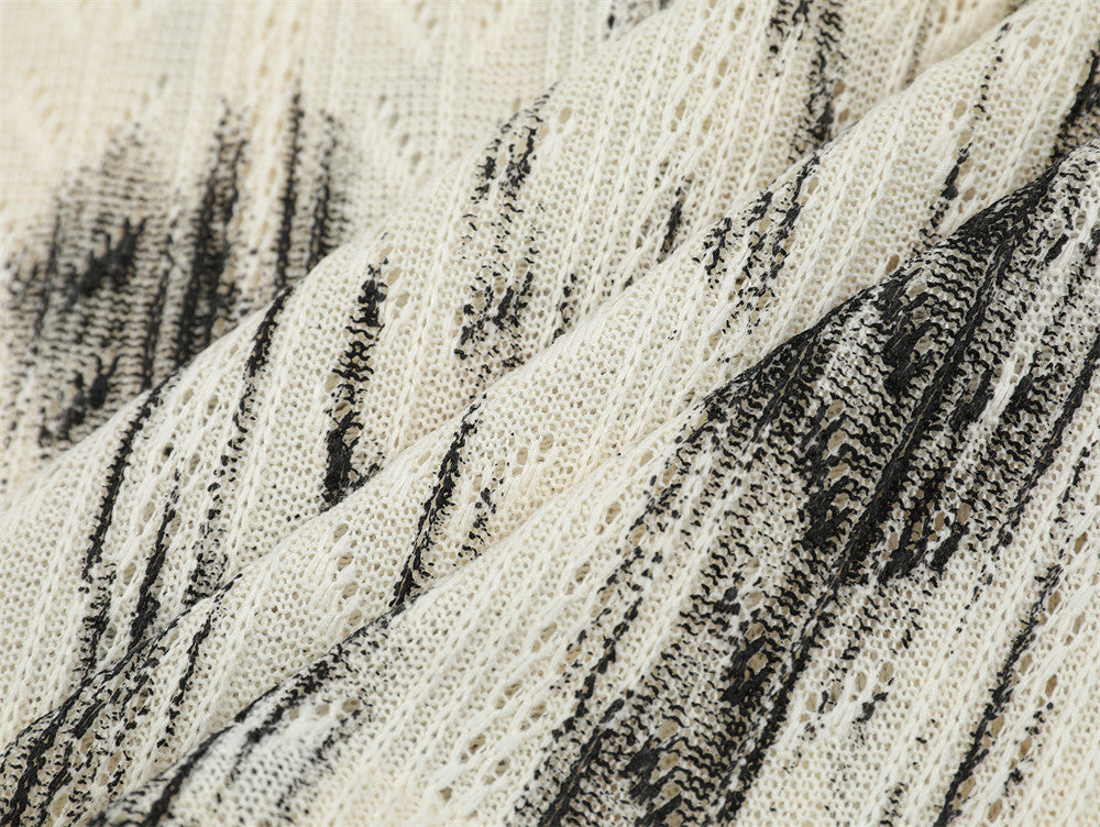 Chemise d'été en jacquard teint par éclaboussures