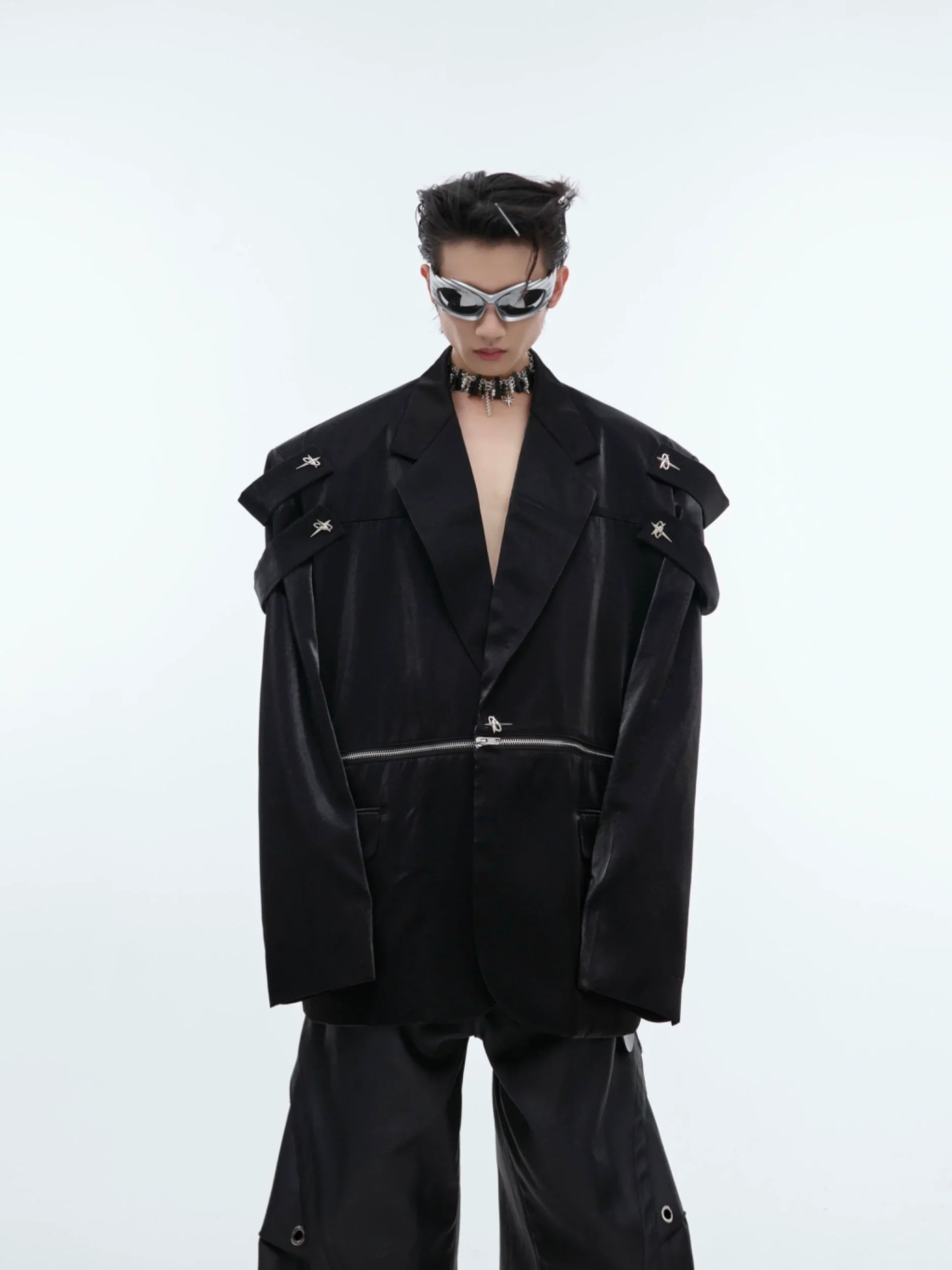 Oversize Shoulder Pad Tailored Jacket