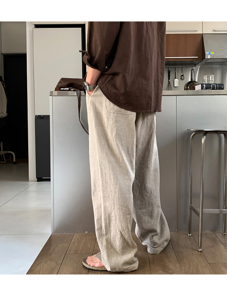 Light linen casual trousers