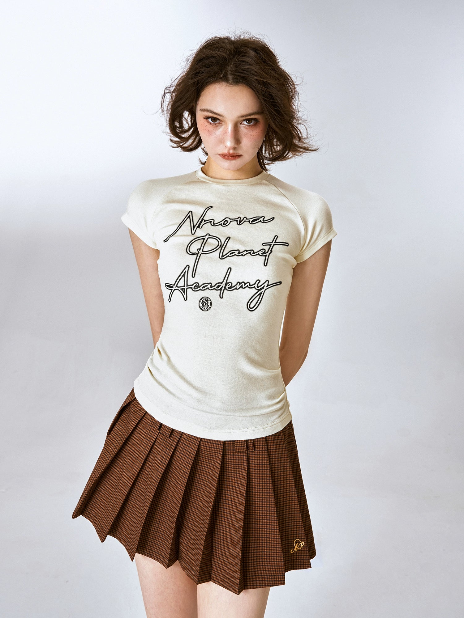 Letter Zomer Raglan T-shirt