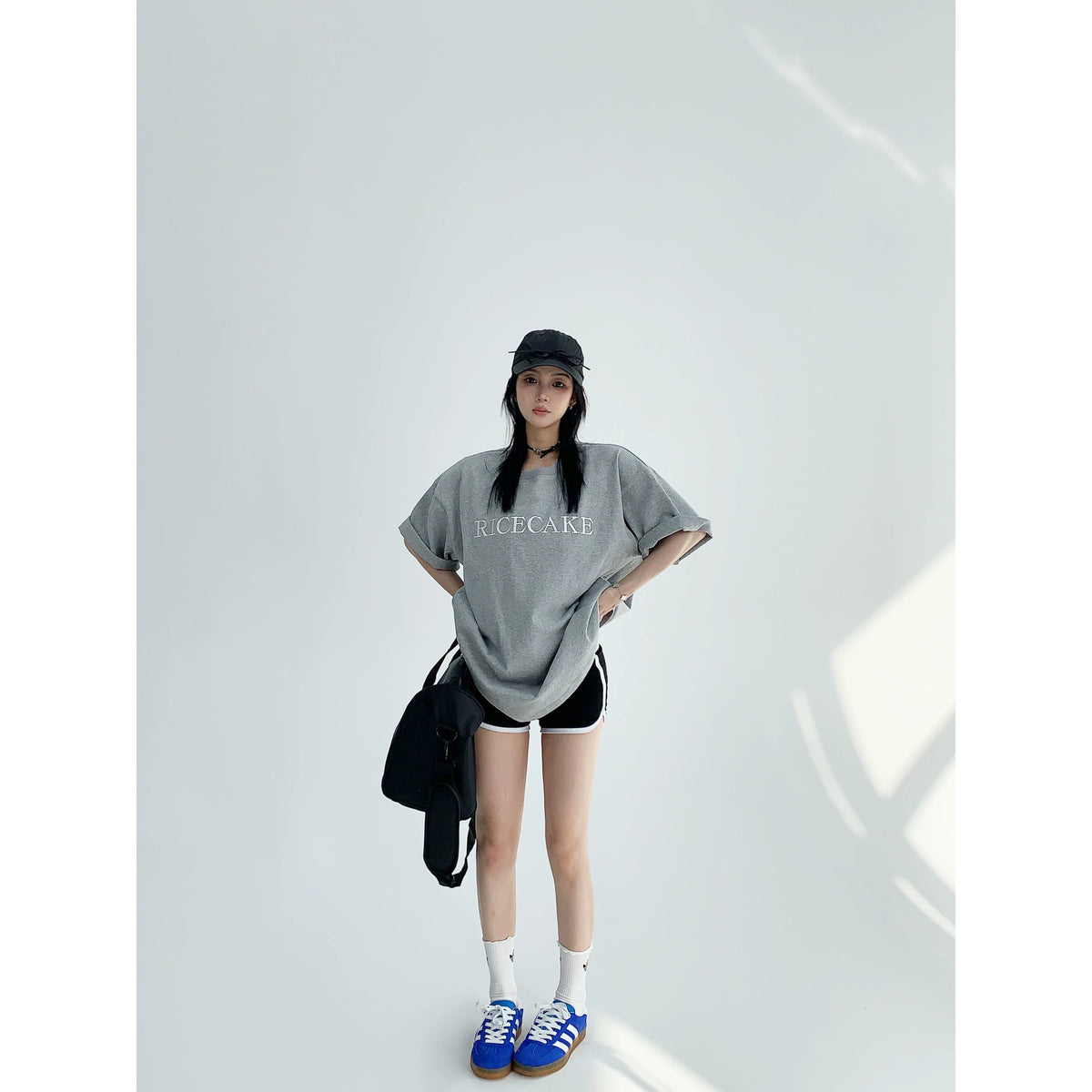 Oversized Flower Print Short Sleeve T-Shirt