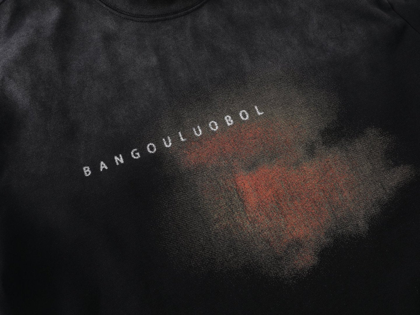 Heavyweight Spray Print Oversize Short Sleeve T-Shirt
