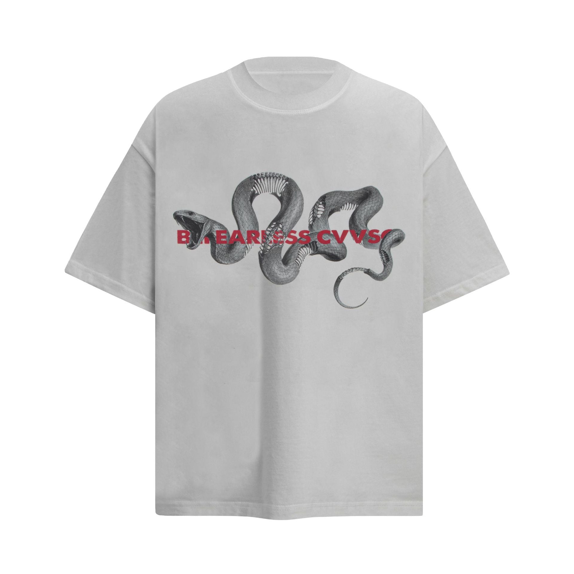 Camiseta con estampado de pitón oscuro