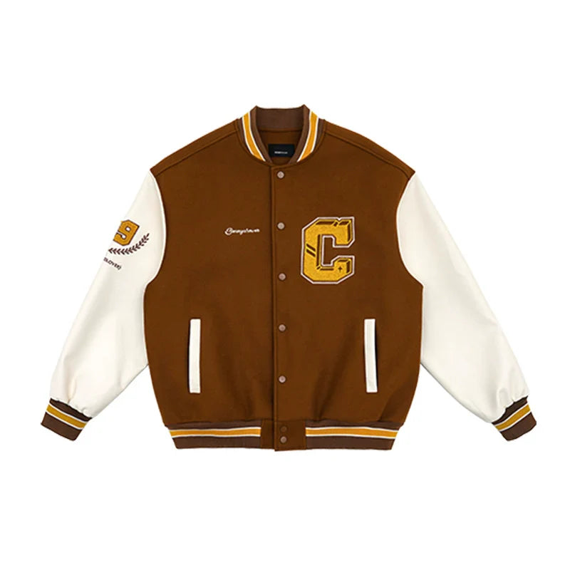 Letter Embroidery American Baseball Jacket