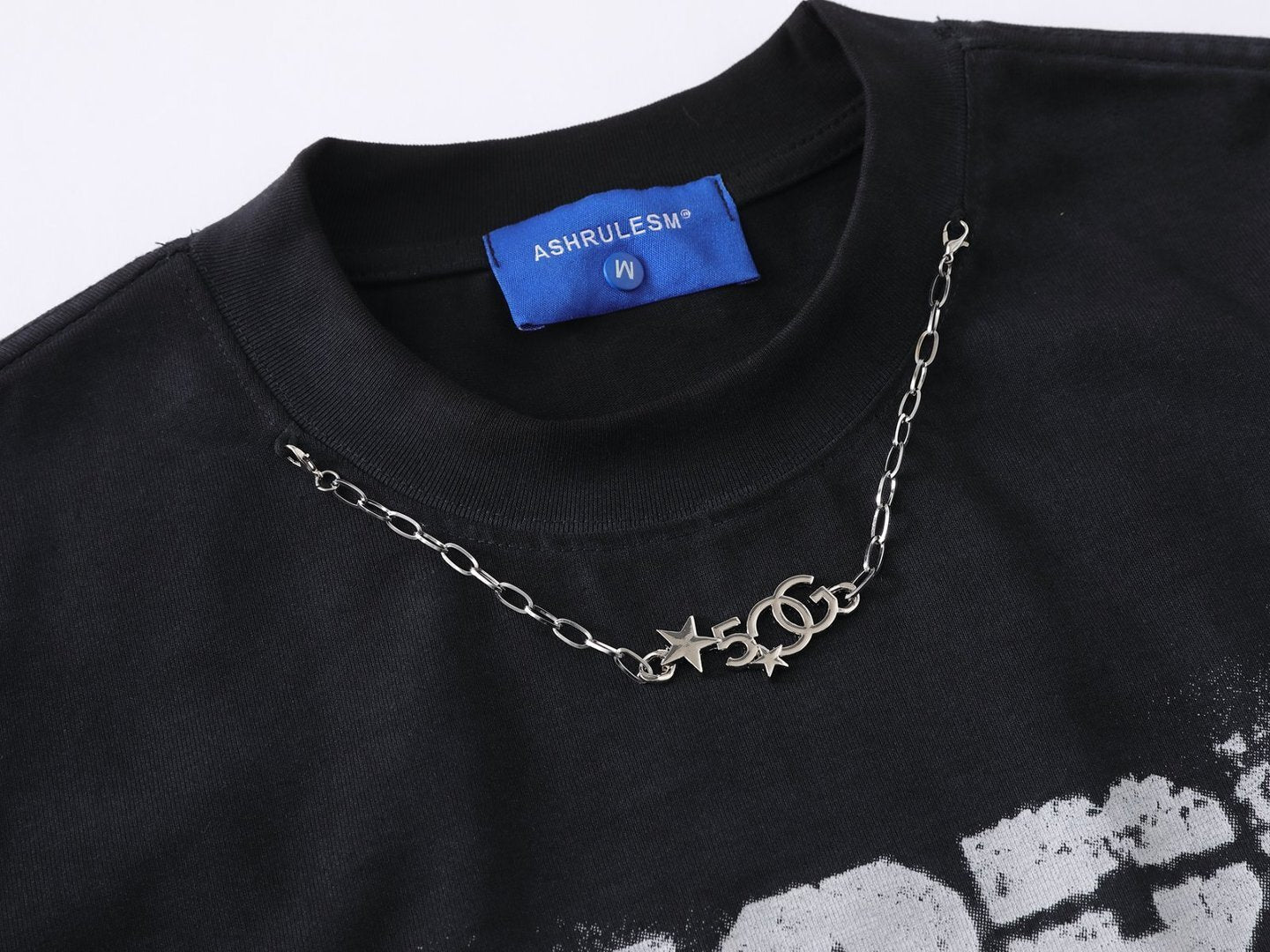 Heavyweight Dirty-Dye Print Oversize Short Sleeve T-Shirt