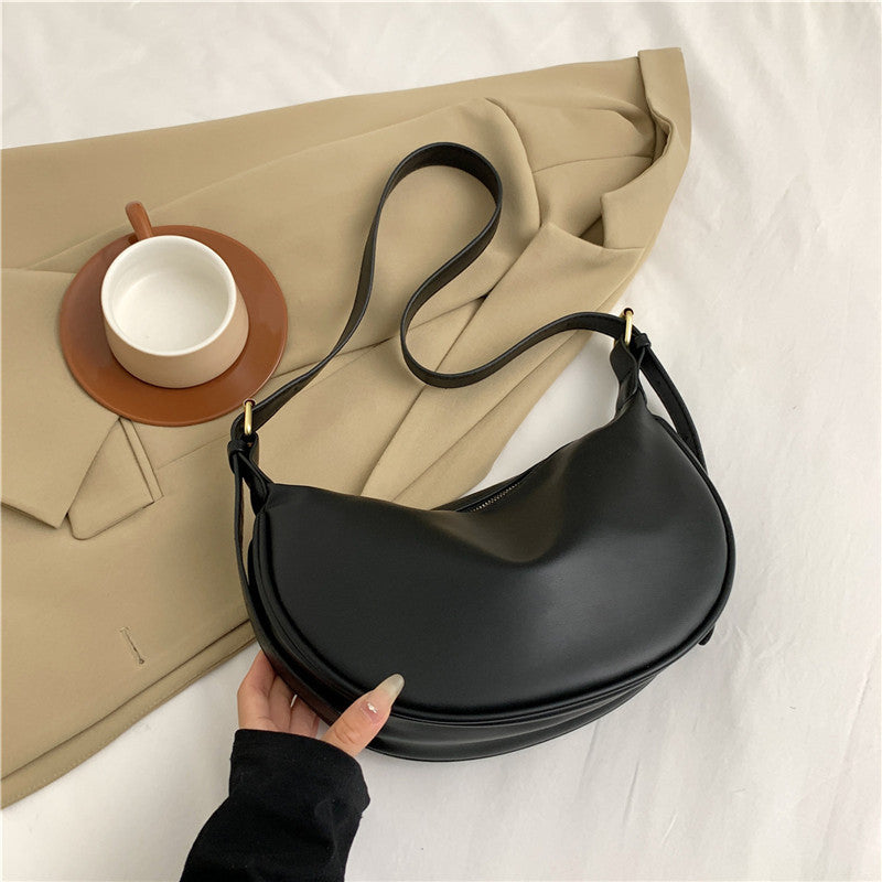 Solid Color Versatile CrossBody Bag