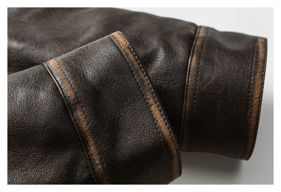 Veste en cuir américaine vintage