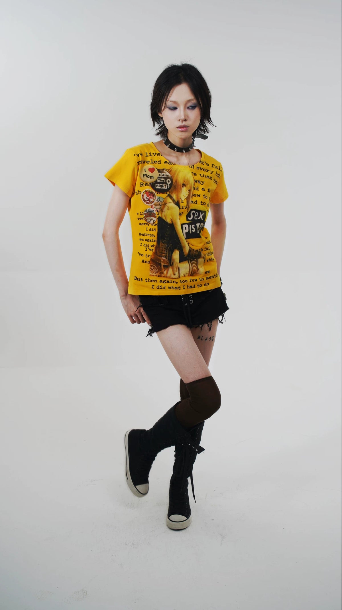 Cartoon Print Short Sleeve T-Shirt