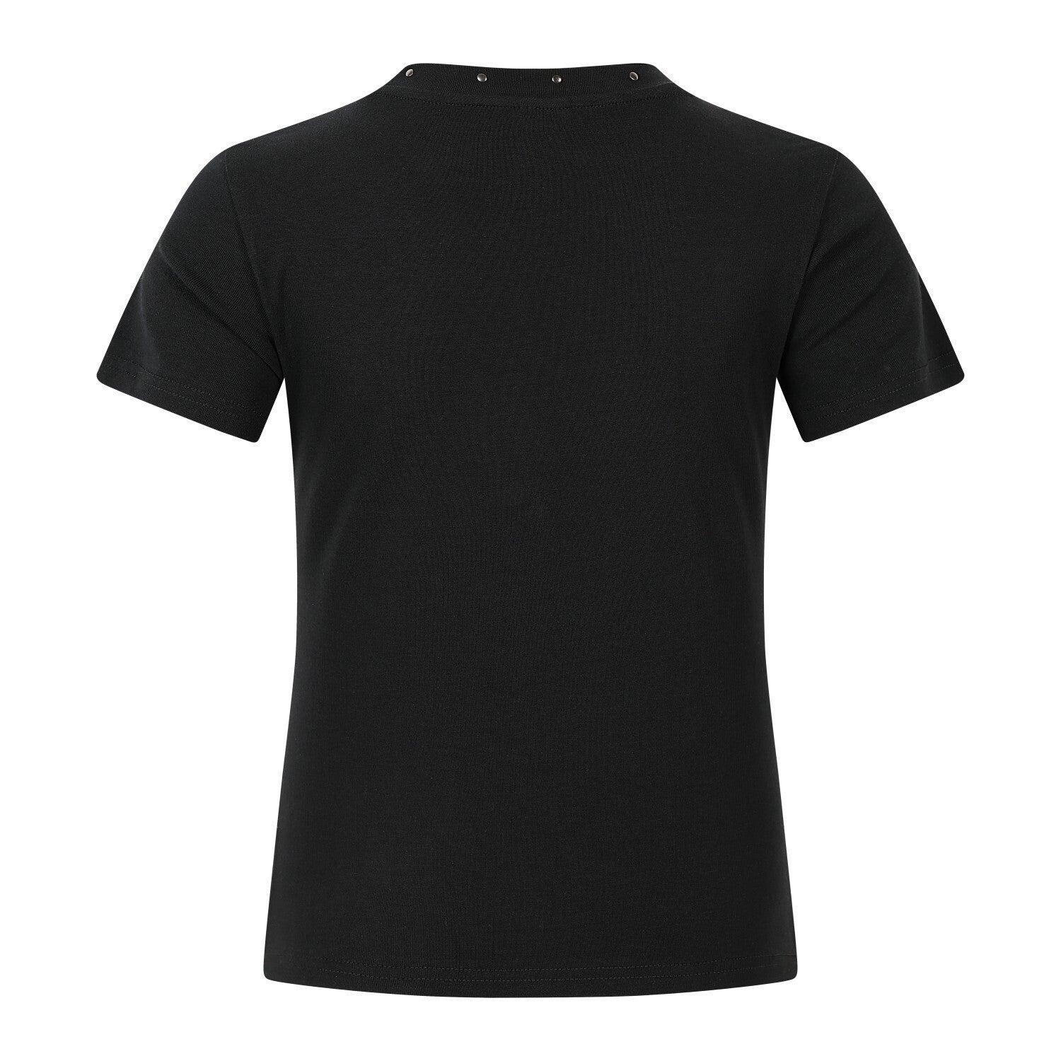 Cross Studs Detail Short Sleeve T-Shirt