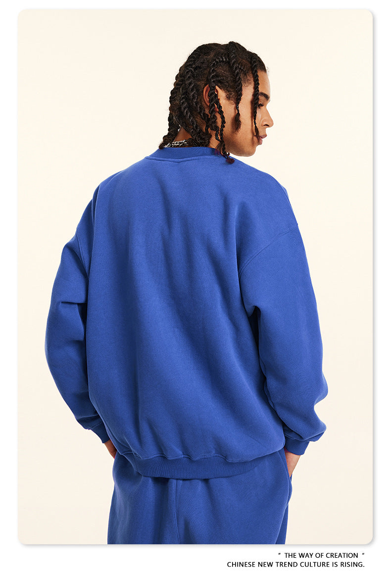 Fleece Lining Oversize Sweatshirt