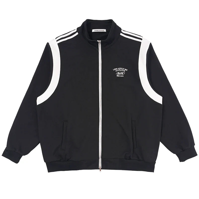Patchwork Zipper Truck Jacket
