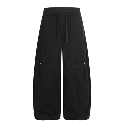 Deconstruction Curved Sweatpants - Black / S